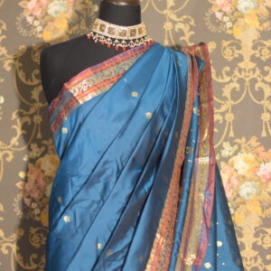 neel kamal – royal blue banarasi elegance