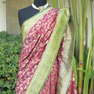 Home lal sabz bahar banarsi sari