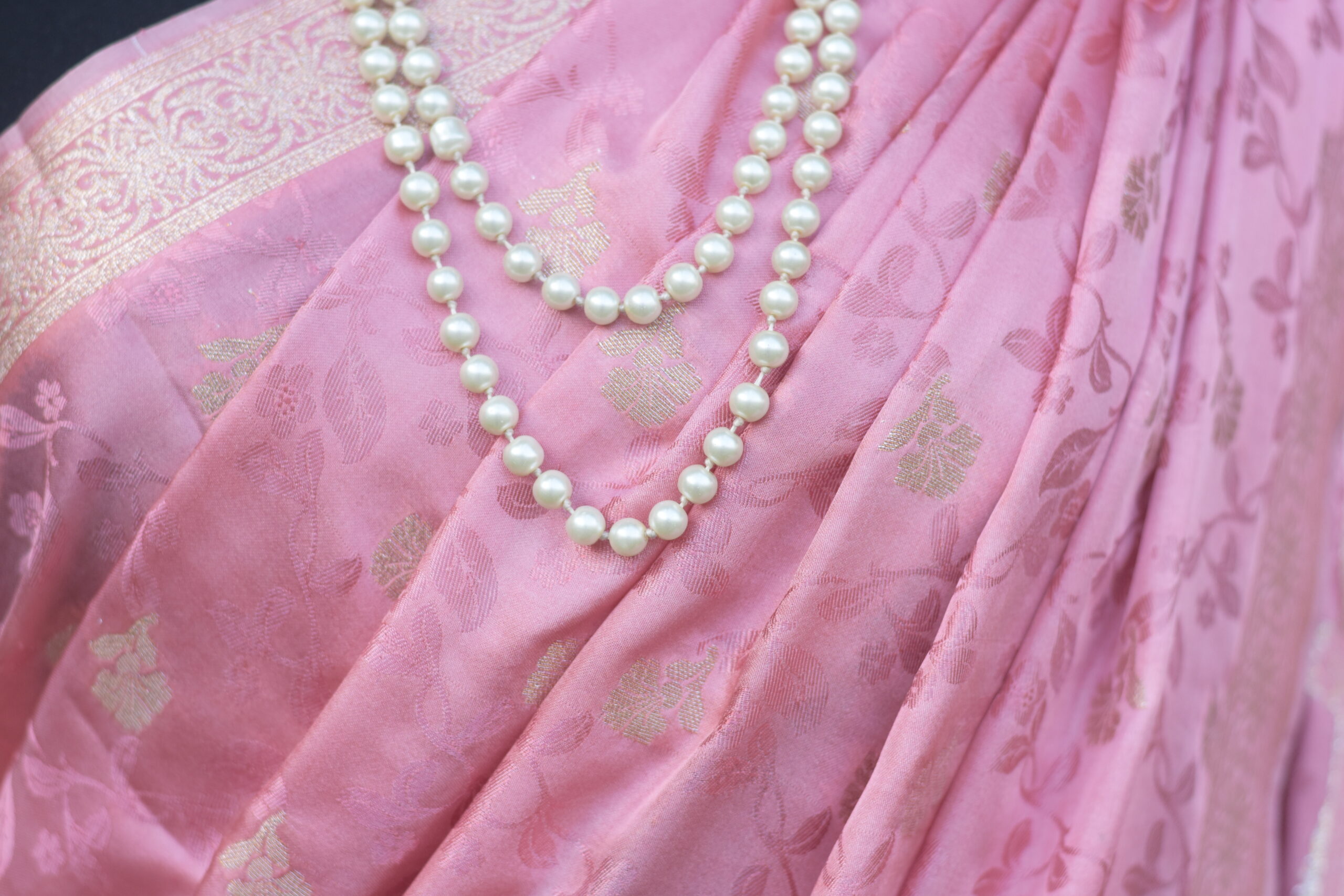 sara banarsi silk pink pastel banarsi sari